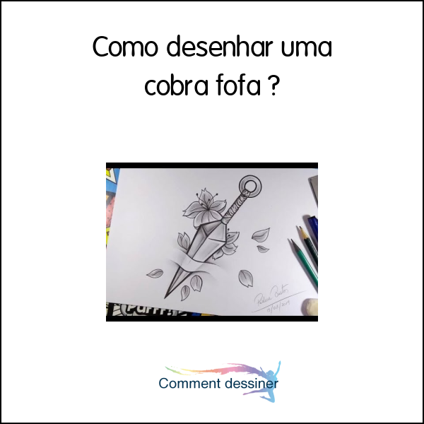 Como desenhar uma cobra fofa